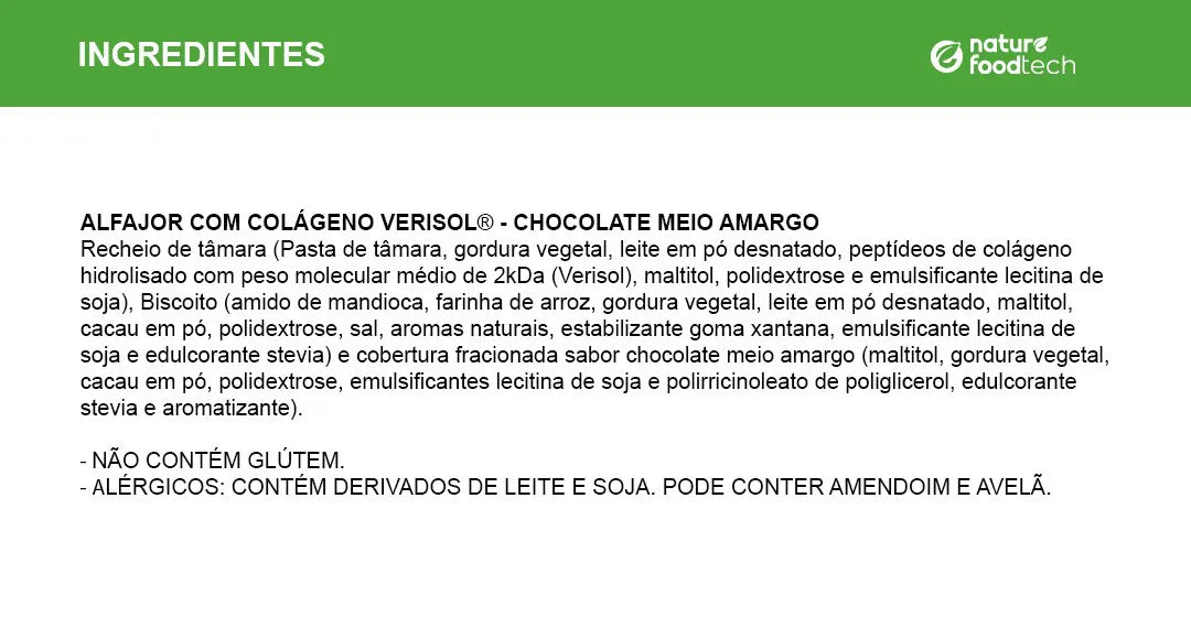 Caixa de Alfajor Recheado com Tâmara e Cobertura Chocolate Meio Amargo